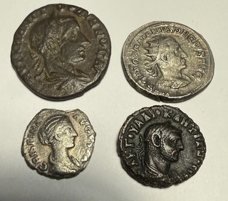 (Lot of 4) Genuine Ancient Roman Coins In Better Condition See Photos & Weights