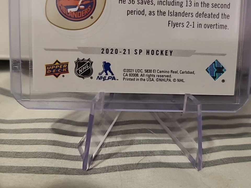 2020-21 SP Retail Rookie Authentics Gold /999 Ilya Sorokin #116 Rookie RC - Image 4 of 4