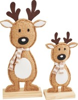 Vbs Filzaufsteller Rentiere 2Er Set Stehfigur Holz Filz Weihnachten Deko Rentier