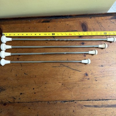 Vintage Star Line 26  24 22  20  Twirling Batons Chrome With Rubber Ends 