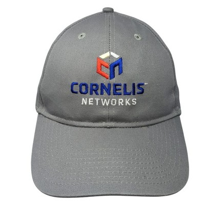 Cornelis Networks Strapback Baseball Cap Gray One Size Adjustable Hit Wear