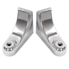 Pair Aluminum Polishing Silvery Headlight Bracket Kit For Peterbilt 379 / 389