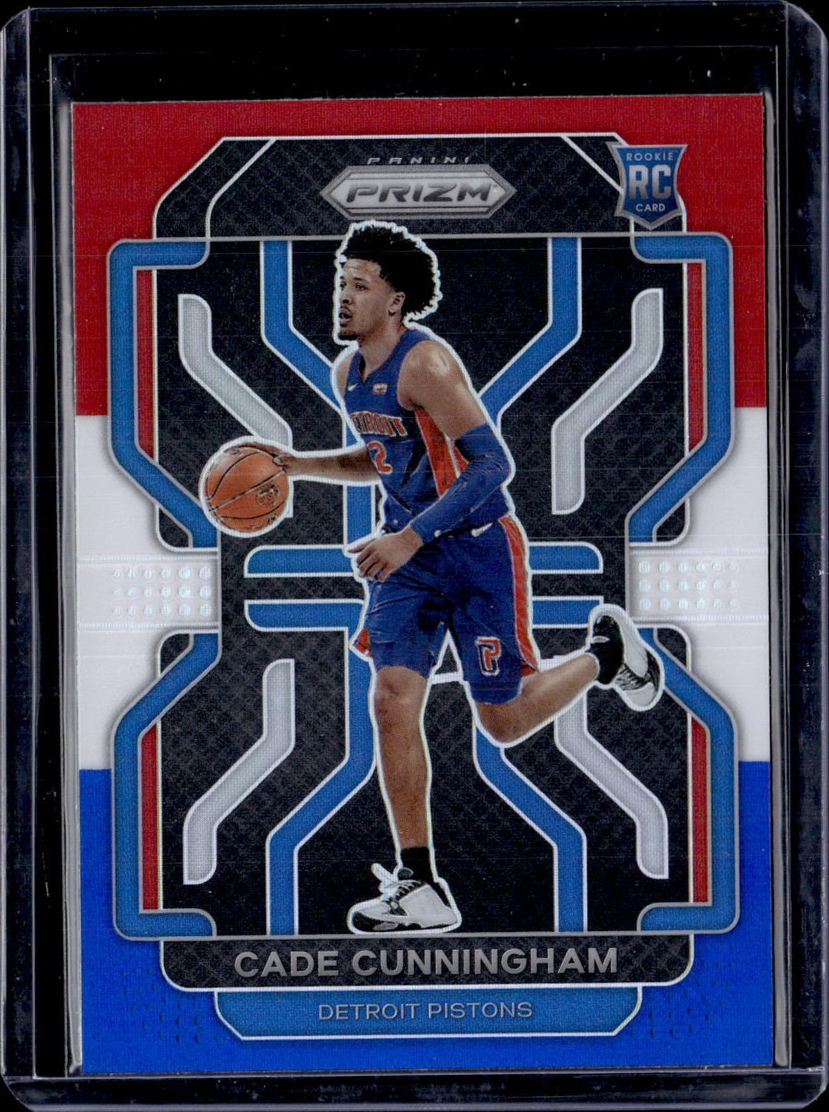 2021-22 Panini Prizm #282 Cade Cunningham Red White and Blue