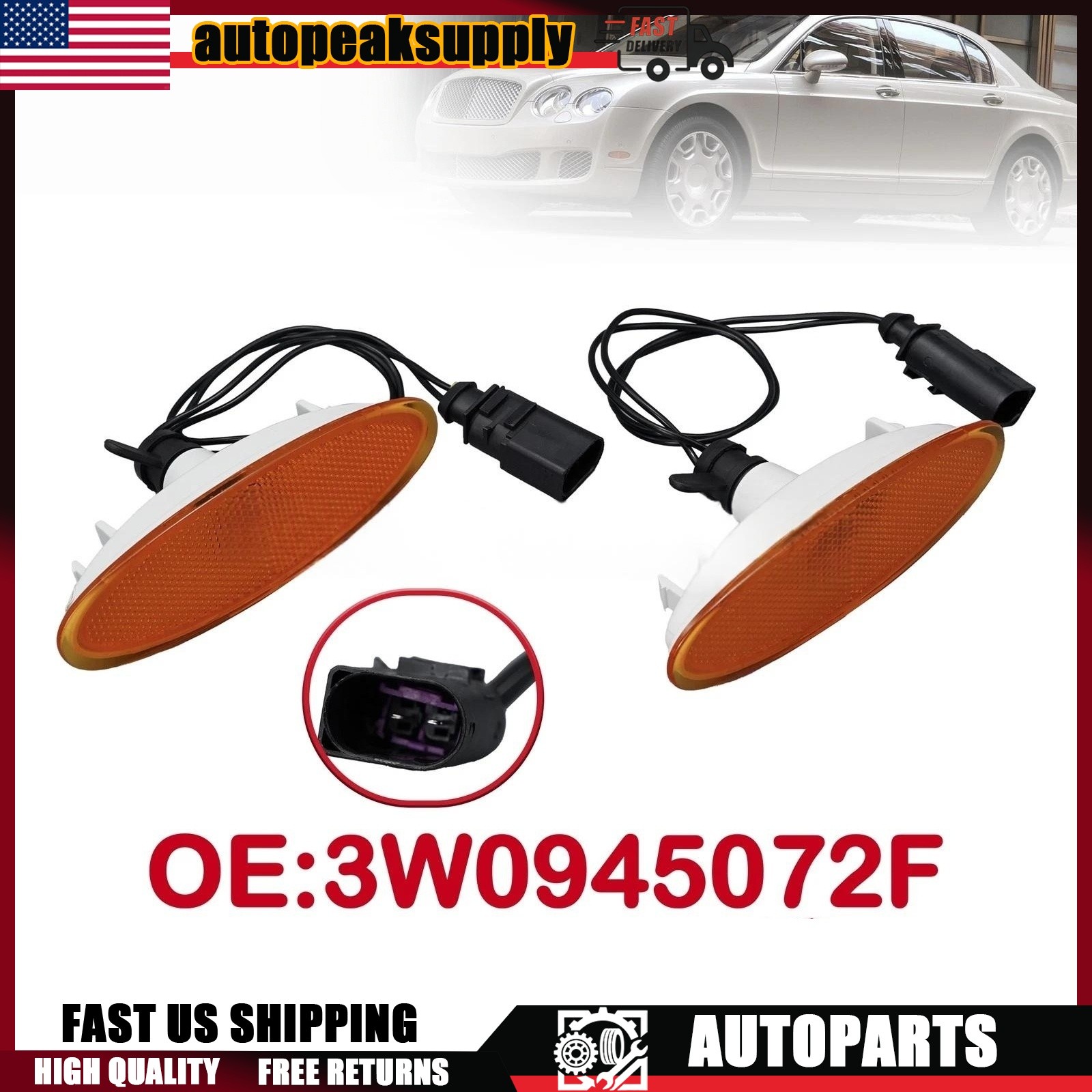 Bentley Continental Flying Spur Speed 2006-2013 Front Right Side marker light