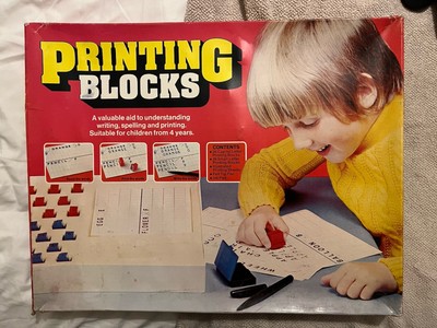 Vintage Bausatz Fix Druckblöcke 70er Jahre komplett super Zustand