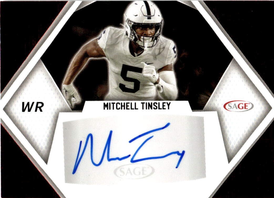 2023 SAGE Low Series Red Mitchell Tinsley #A-MT Rookie Auto RC 0g45