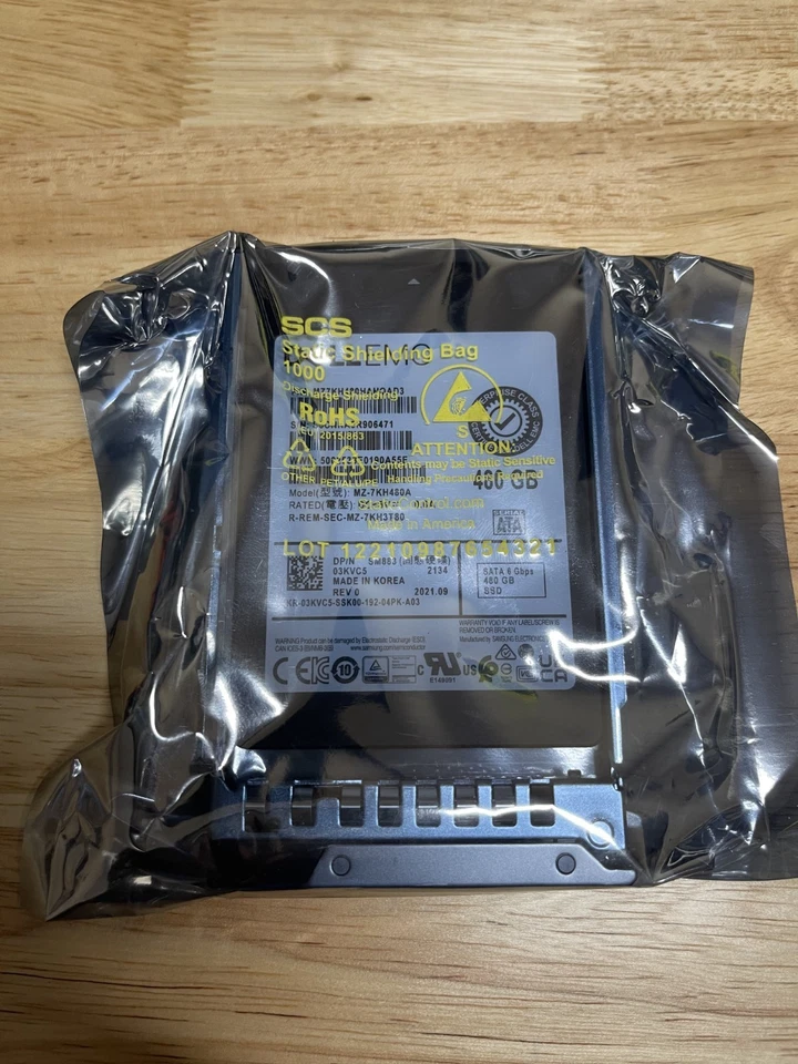 3KVC5 DELL SAMSUNG MZ-7KH480A 480GB 6Gbps SATA MU SSD 2.5' 03KVC5 - Image 4 of 4