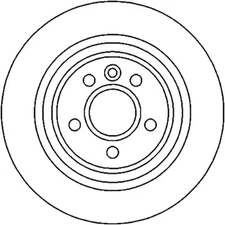 Hella Pagid Rear Disc Brake Rotor For Land Rover Range Rover Evoque 355118841