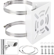 Sumnacon Camera Pole Mount Bracket-Stainless Steel Adapter Silver 