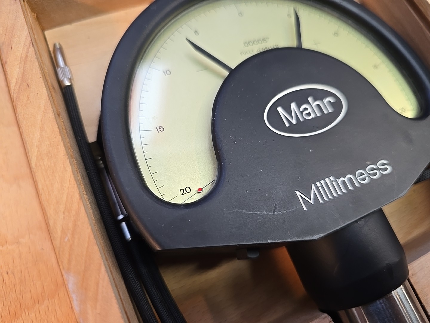 MAHR - Millimess .00005" PRECISION INDICATOR 5 Inch Dial Face Very LARGE!