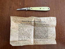 Vintage George Washington Pocket Knife Pearl Handle Made in USA
