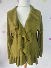 NWT Green Waterfall Cardigan Size 20 Knitwear Plus Size