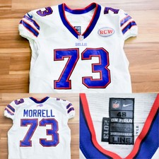 D.J. Morrell Buffalo Bills Nike Jersey 2013 Game Used? White NFL 48+4