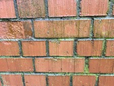 100s X Old 1990s Red Bricks With Vertical Scratch Lines Reclamation