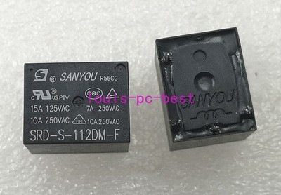 10Pcs SANYOU SRD-S-112DM-F 15A 125VAC Power Relay 4 Pins