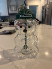 2025 Glass Starbucks Bearista Bear Cold Cup Holiday Limited Edition