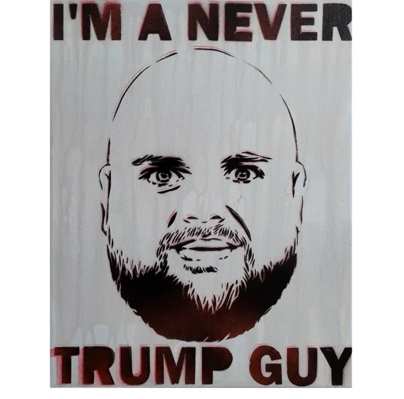 Protest Art, anti trump art, vance meme art, graffiti art