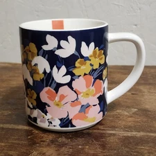 Joules Ceramic Flower Floral Coffee Tea Mug Cup Living the Good Life
