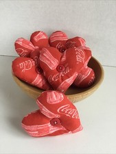 COKE Coca Cola Impresión Tela Cuenco Rellenos Corazones Armario Tucks Ornies Decoración Set