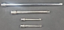 4 Piece Craftsman Socket Extensions 1/4", 3/8", 3", 6", 10". USA