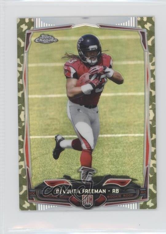 2014 Topps Chrome Mini STS Camo Refractor 8/99 Devonta Freeman Rookie RC 0a6