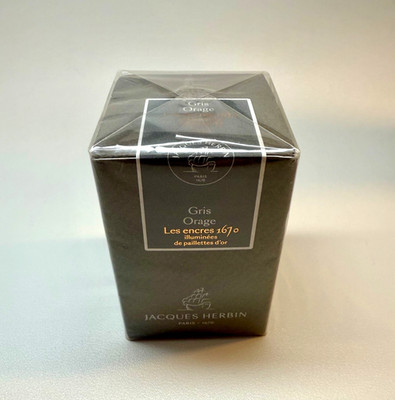 J Herbin Bottled Fountain Pen Ink in Gris Orage (Stormy Gray) 50 ml SEALED BOX