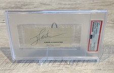 Jimmy Carter US President Autographed Signed Index Cut PSA Slabbed COA