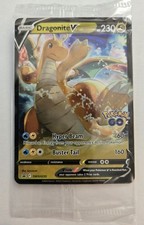 Dragonite V VStar SWSH235/236 Pokémon TCG Promo Pokémon Go - SEALED - STAMPED