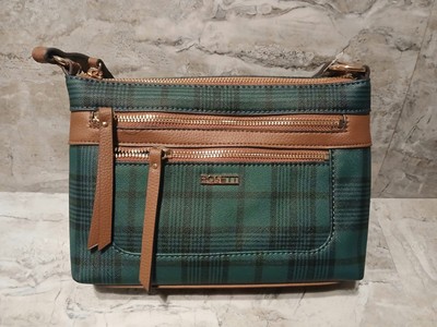 ROSETTI Sherri Crossbody Handbag Mini Purse Green Plaid New with Tags