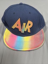 Nike True AIR Jordan Adjustable Hat Iridescent Brim One Size Back To The Future