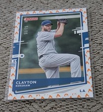 2020 CLAYTON KERSHAW DONRUSS ON FIRE /75 (DODGERS)