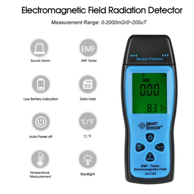 SMART SENSOR Handheld Mini Digital LCD EMF Tester Strahlung Detektor Meter M6S3