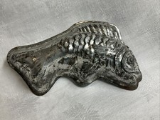 FISH 6” METAL JELLY CHOCOLATE MOULD KITCHEN CANDY COOK VINTAGE CHEF SWEET BAKE