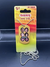 REBELDE RBD Photo Dog Tag  28" Chain Necklace Yellow