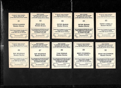 1982-83 OPC 82-83 O PEE CHEE NHL HOCKEY STICKER 1-132 SEE LIST - Picture 165 of 263