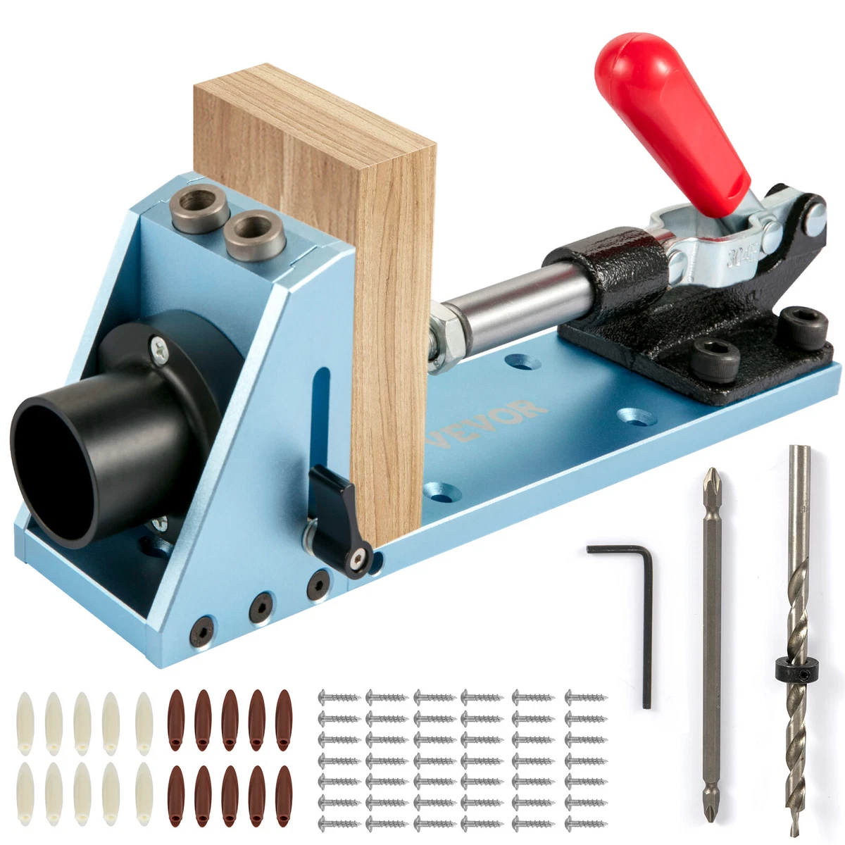 Kreg Pocket Hole Jig Kit - Portable Woodworking Jig for Strong and Easy  Pocket Hole Joints - Includes Material-Thickness Stops - 6 Piece Set