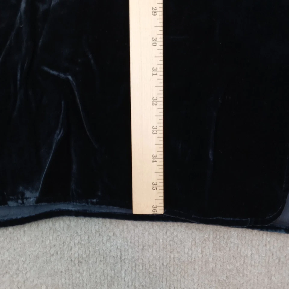 Vestido Vince Mujer Extra Pequeño XS Negro Manga Larga Botones Terciopelo Suelto Foto 3 de 4