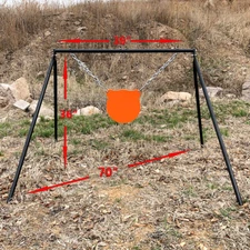 Highwild AR500 Steel Shooting Target Stand System(Stand,Mounting Kit & 10" Gong)