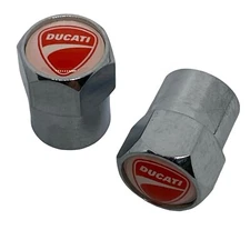 Ducati Valve Stem Caps  Metal Chrome wheels 750 sport gti 860 748 1198 1098 R RT