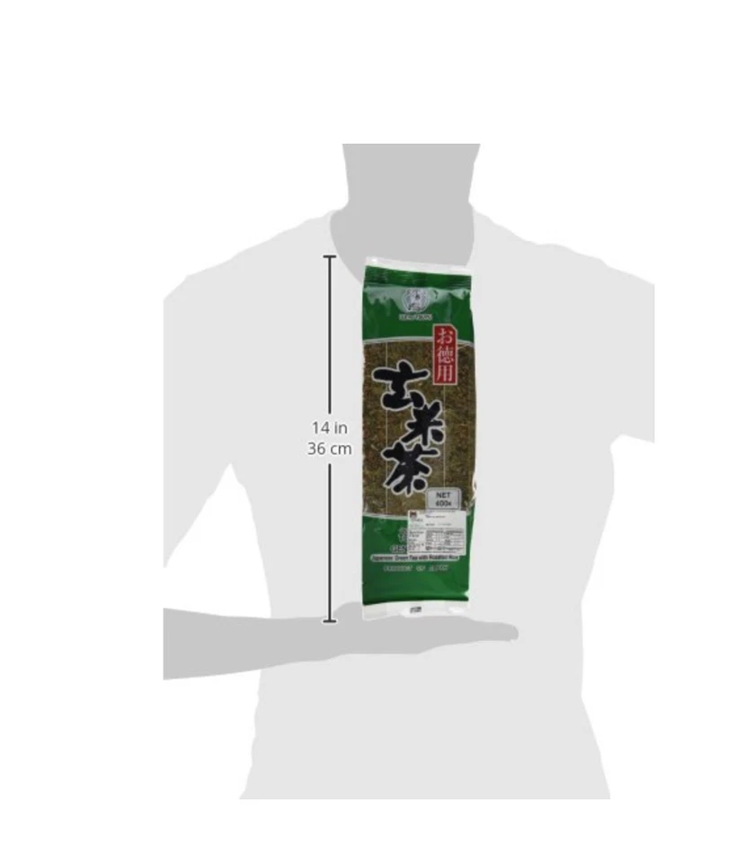 Arroz tostado té verde japonés Ujinotsuyu Tokuyo GenmaiCha-14,1 oz Foto 2 de 4