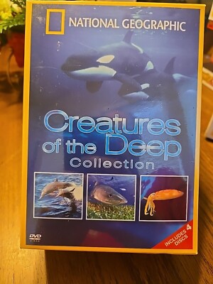 Nat Geo Creatures of the Deep (DVD, 2008, 4-Disc Set) Brand New