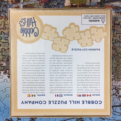Cobble Hill Puzzle 500 Pezzi "Canoe Lake" | Paesaggio Tramonto Sul Lago Con Falò, Poster Incluso, 49x68 Cm, Per Adulti E Bambini 12+