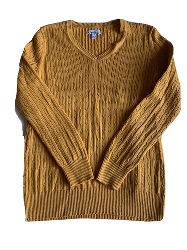 Long Sleeve Cable Knit Sweater Size 