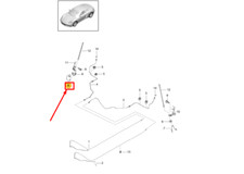 PORSCHE 718 CAYMAN 982 Bremsleitung hinten rechts 98135558203 NEU ORIGINAL