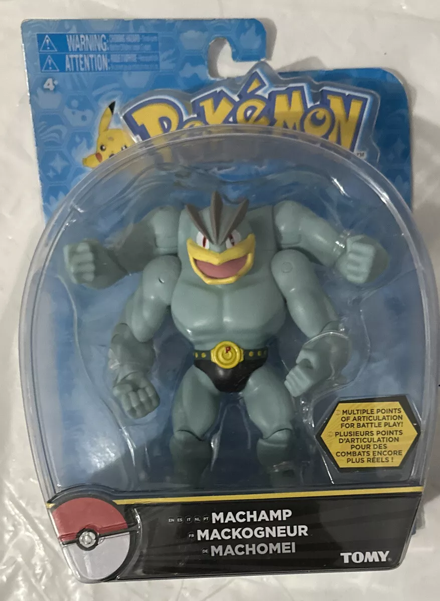 Boneco Pokémon Battle Feature Figure - Machamp 4,5 Jazwares em