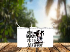 Moody with Attitude, 12oz Tumbler, Straw, Stainless Steel, Leak Proof, (t12-180)