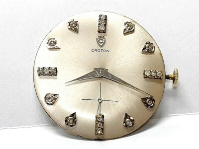 Croton Uhrwerk AV426 mit Diamanten Ziffern Swiss R34/B4842 Handaufzug
