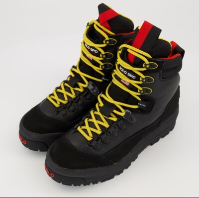 BNWT POLO RALPH LAUREN Black Polo Sport Yellow Lace Hiker