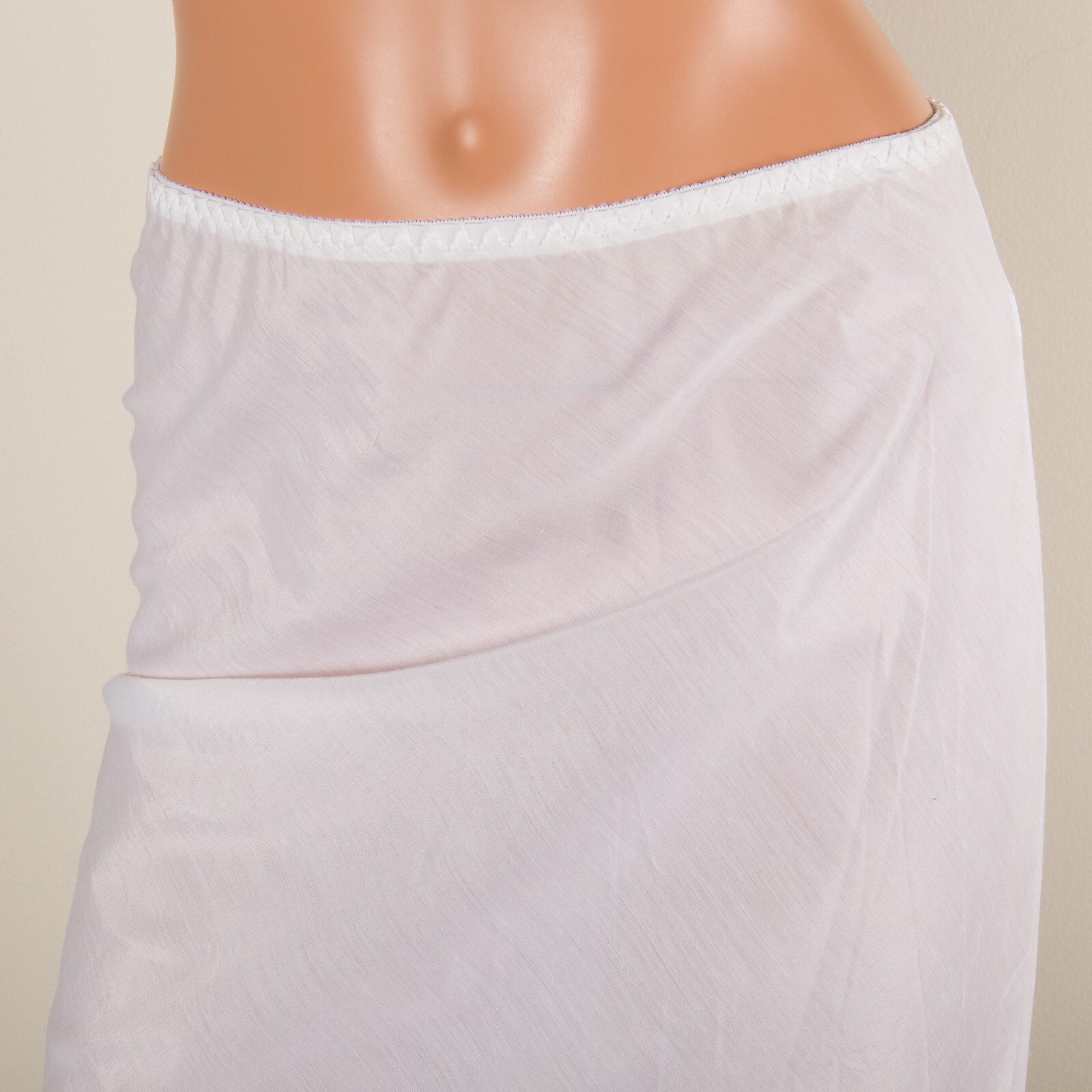 💖 Blendaire Batiste White Half Slip Skirt P… Gem