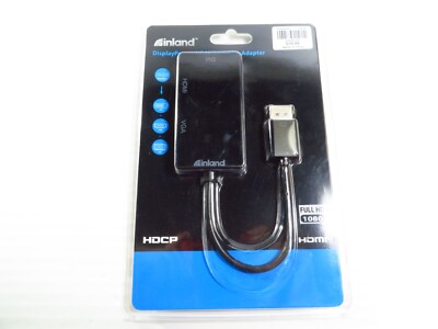 Inland 4-in-1 Multi-Function Displayport to HDMI/DVI/VGA Adapter AH3Q